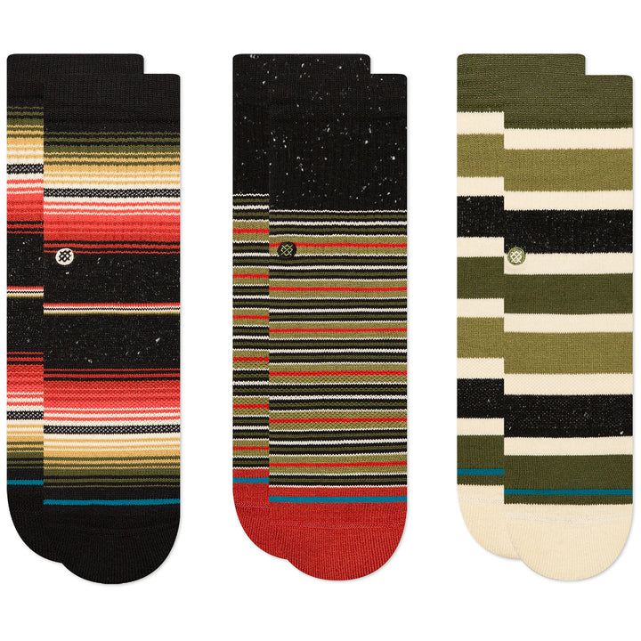 Stance Merry 3-Pack Socks - Kids' Red