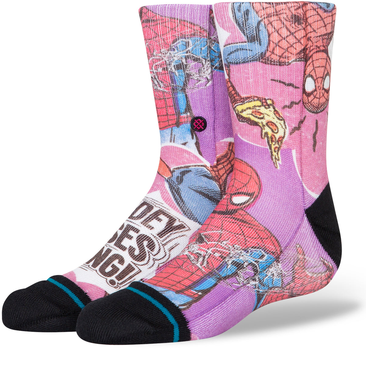Stance Spidey Senses Socks - Kids' Magenta