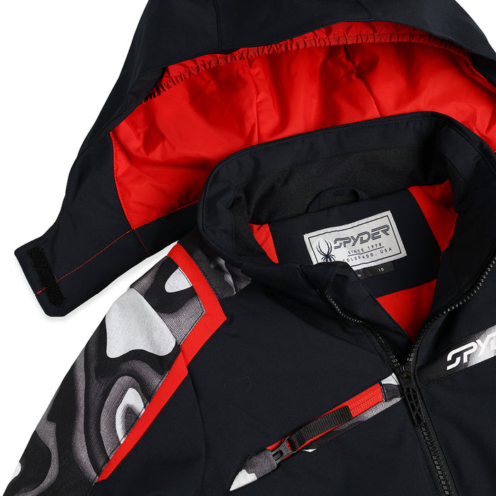 Spyder Challenger Jacket - Boys' Black Combo