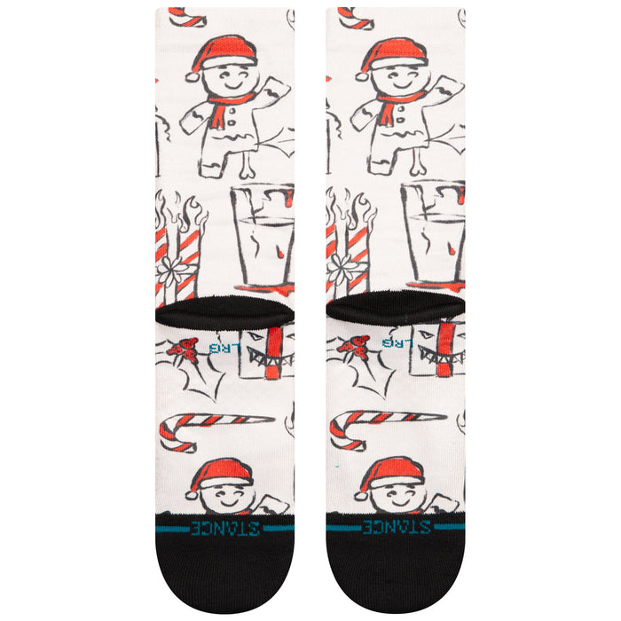 Stance Angry Holidayz Socks Off White