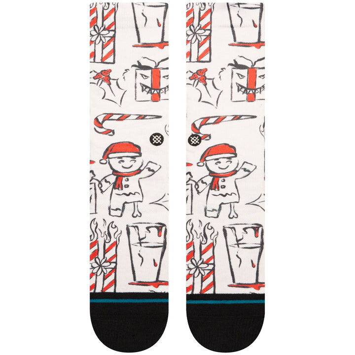 Stance Angry Holidayz Socks Off White