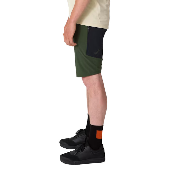 Rapha Trail Lightweight Shorts Deep Olive Green/Black