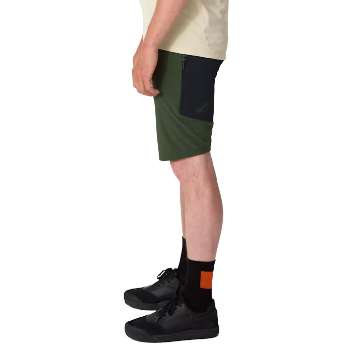 Rapha Trail Lightweight Shorts Deep Olive Green/Black