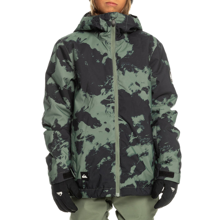 Quiksilver Mission Printed Jacket - Boys' Tye Dye/Laurel Wreath