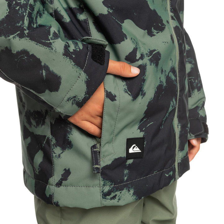 Quiksilver Mission Printed Jacket - Boys' Tye Dye/Laurel Wreath