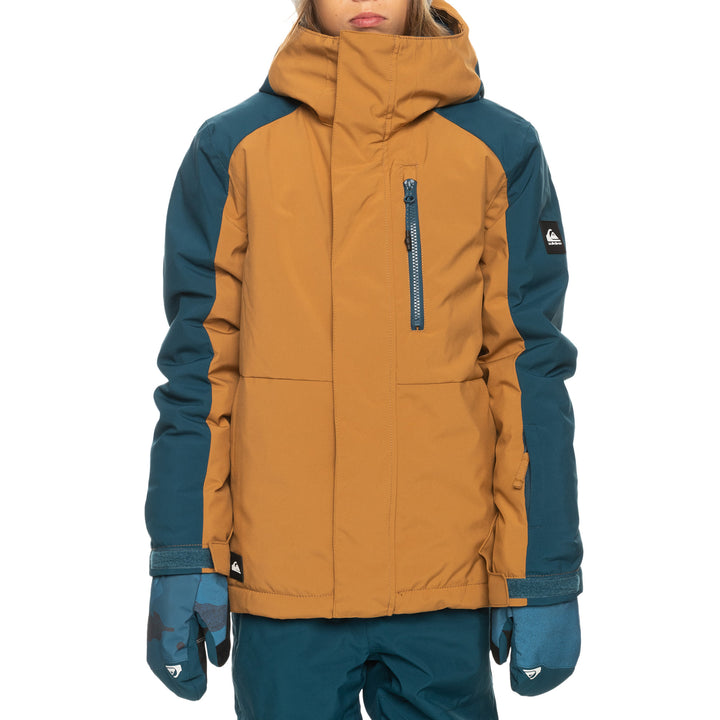 Quiksilver Mission Block Jacket - Boys' Bone Brown