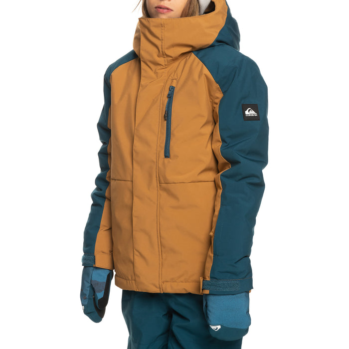 Quiksilver Mission Block Jacket - Boys' Bone Brown