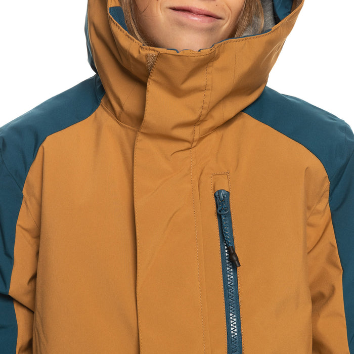 Quiksilver Mission Block Jacket - Boys' Bone Brown