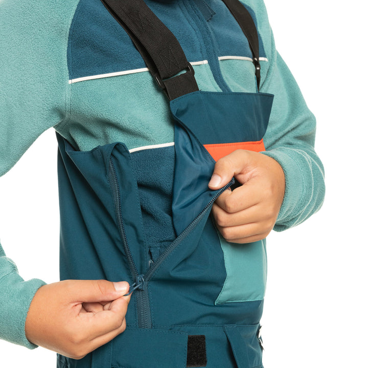 Quiksilver Mash Up Bibs - Boys' Majolica Blue