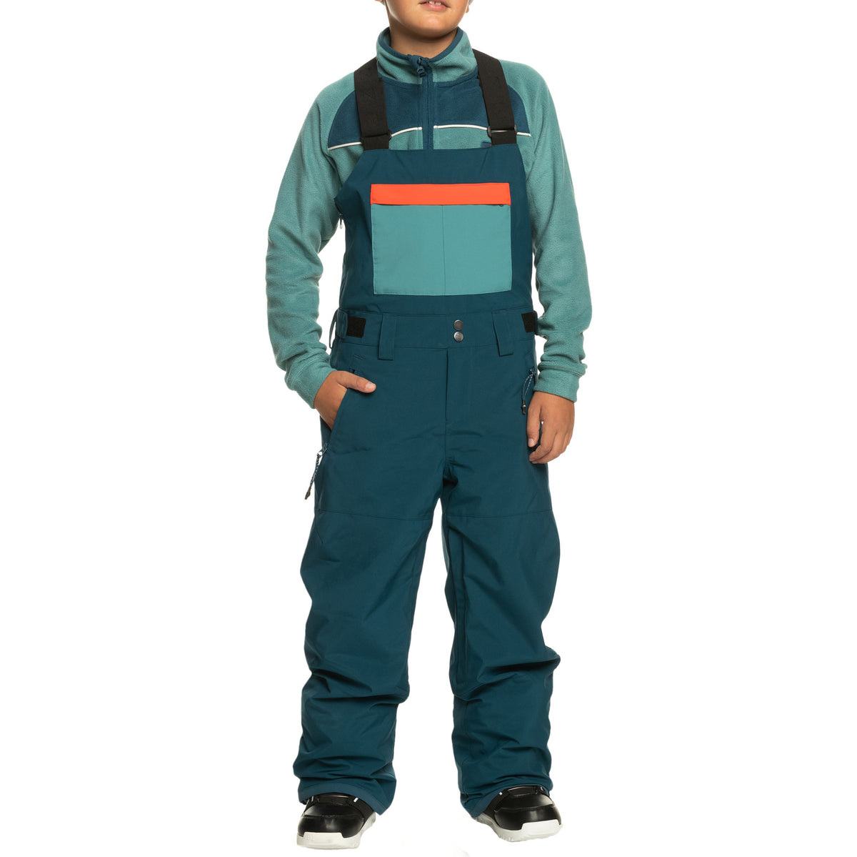 Quiksilver Mash Up Bibs - Boys' Majolica Blue