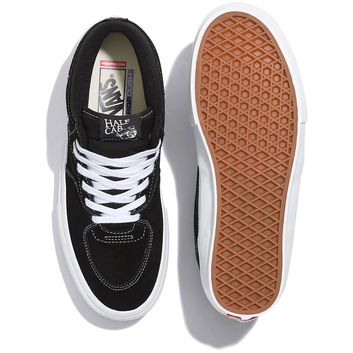 Vans Skate Half Cab Shoes - Men's Black/White