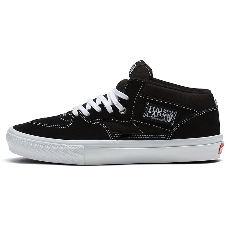 Vans Skate Half Cab Shoes - Men's Black/White