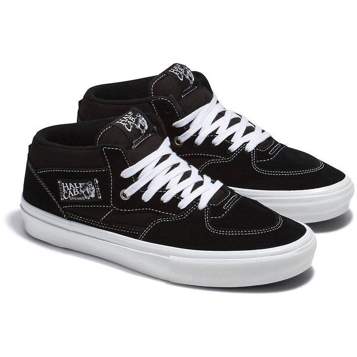 Vans Skate Half Cab Shoes - Men's Black/White