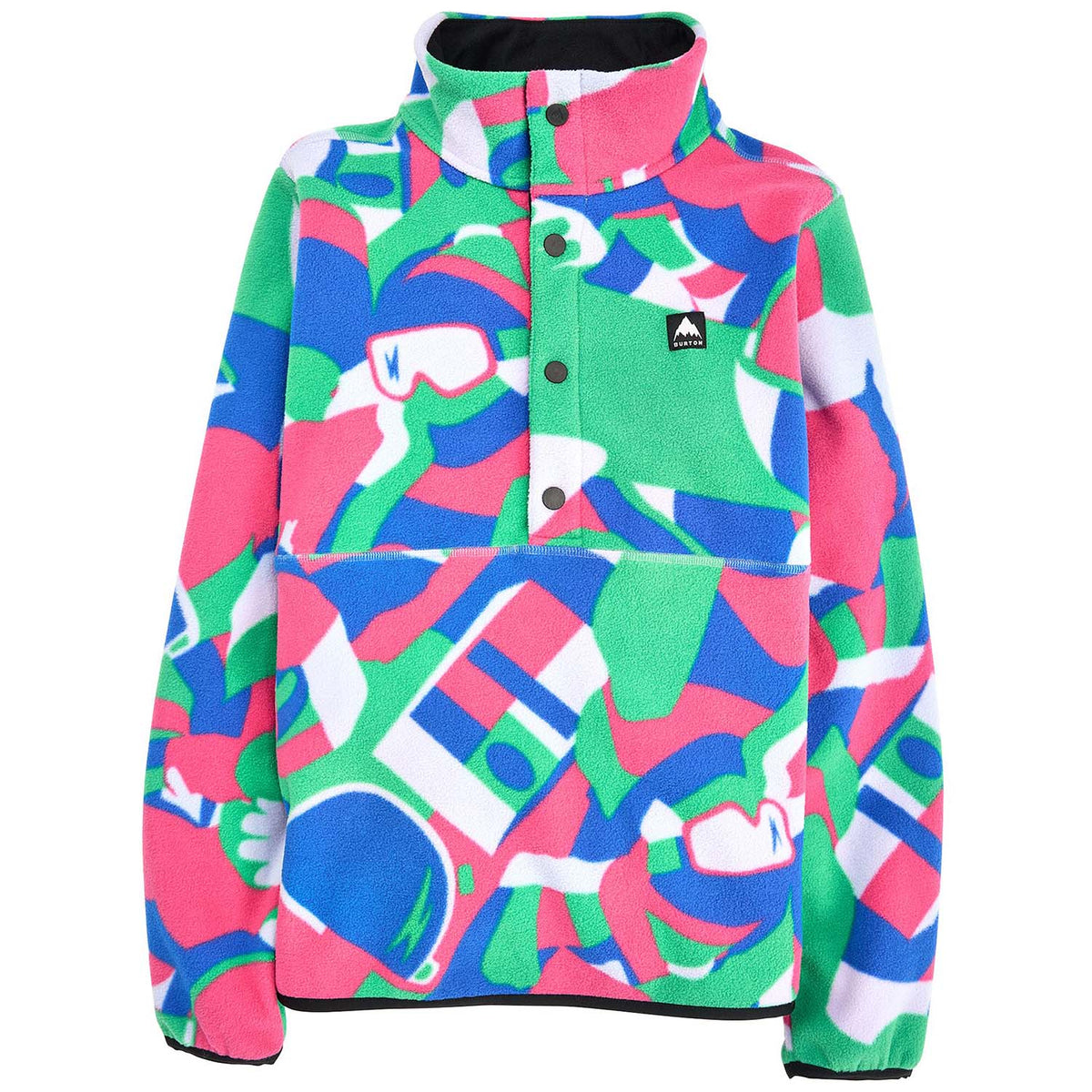 Burton Cinder Fleece Anorak - Kids' Multi Cosmoblock