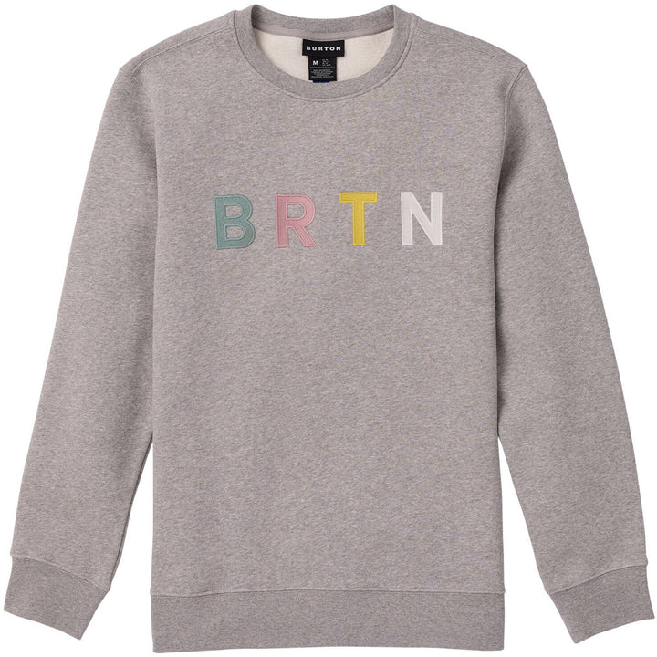 Burton BRTN Crew Sweatshirt - Men's Gray Heather Multi