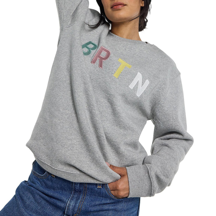 Burton BRTN Crew Sweatshirt - Men's Gray Heather Multi