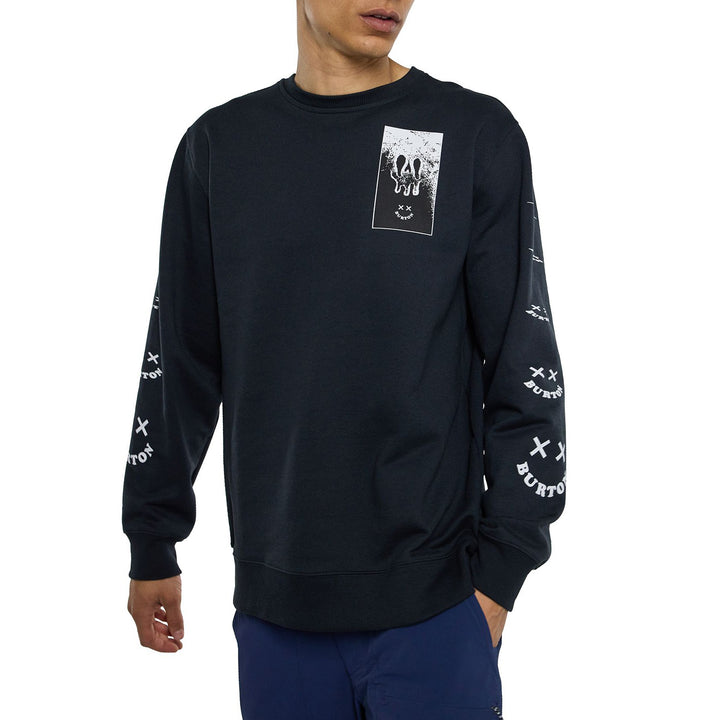 Burton Skeleton Key 24 Fleece Crewneck - Men's True Black