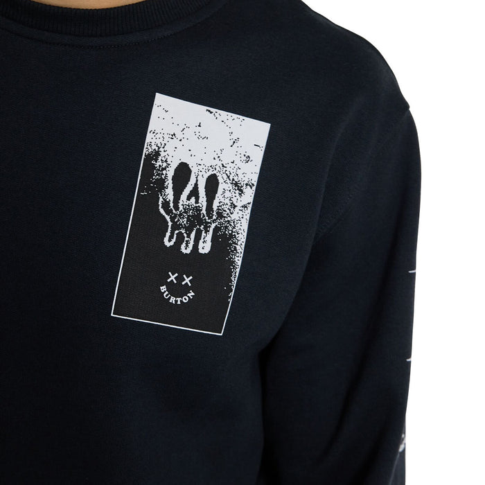Burton Skeleton Key 24 Fleece Crewneck - Men's True Black