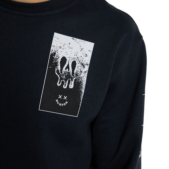 Burton Skeleton Key 24 Fleece Crewneck - Men's True Black
