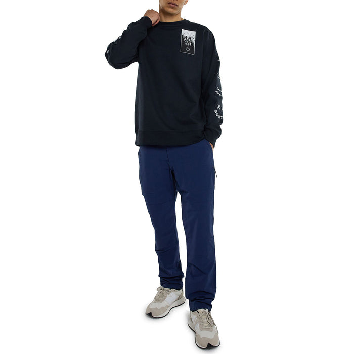 Burton Skeleton Key 24 Fleece Crewneck - Men's True Black