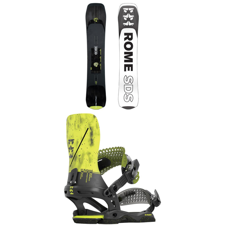 Rome Ravine Select Snowboard + Katana Snowboard Bindings 2024
