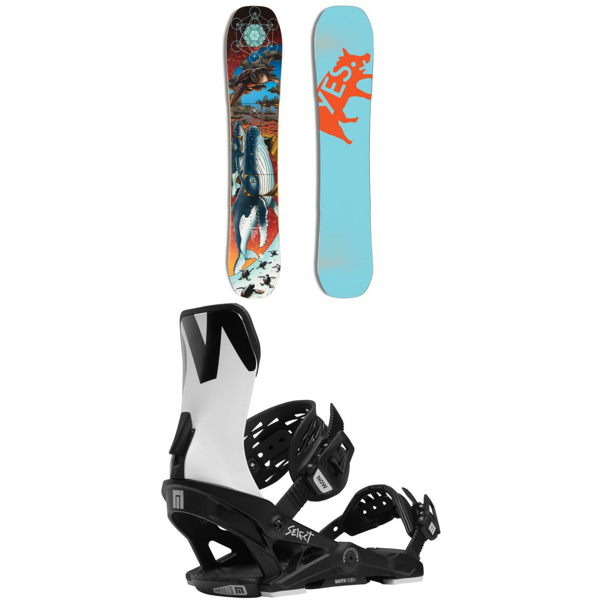 Yes. PYL UnInc DCP Snowboard + Now Select Snowboard Bindings 2024
