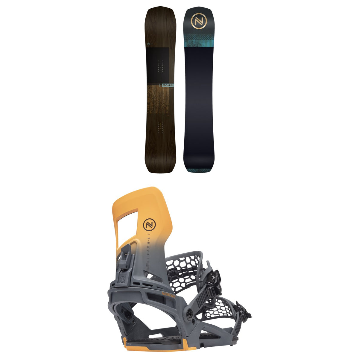 Nidecker Escape Plus Snowboard + Kaon-X Snowboard Bindings 2024