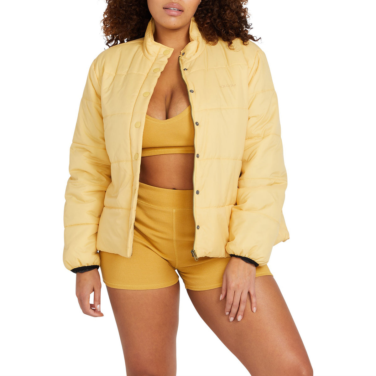 Volcom Not Enuff Puff Jacket - Women's Dust Gold