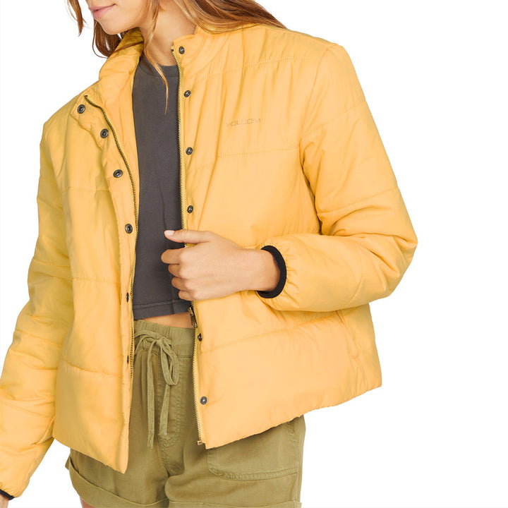Volcom Not Enuff Puff Jacket - Women's Dust Gold