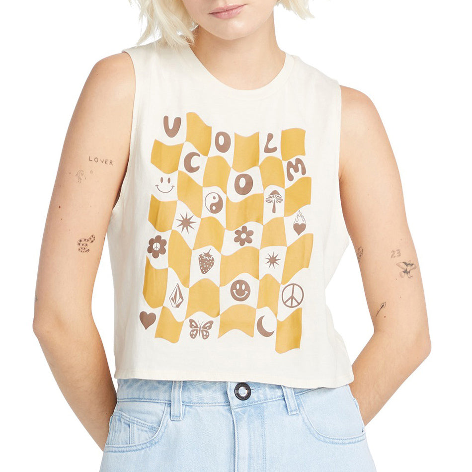 Volcom Stone Hour Crop T-Shirt - Women's Cloud