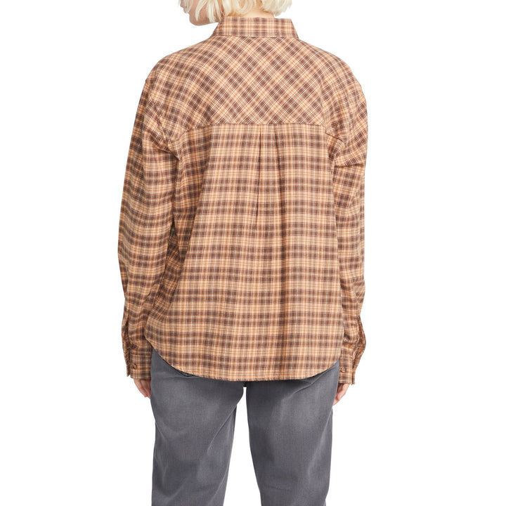 Volcom Plaid To Meet U Long-Sleeve Shirt - Women's Clay