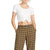 Volcom Lil Rib Tie Front Top - Women's Star White