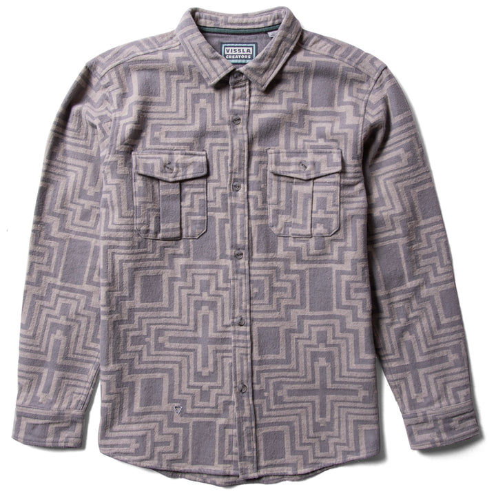 Vissla Creators Sonora Eco Long-Sleeve Flannel - Men's Steel
