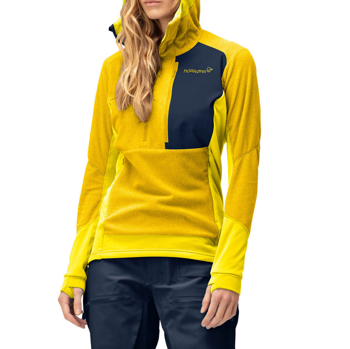 Norrona Lofoten Thermal Pro Hoodie - Women's Blazing Yellow/Sulphur