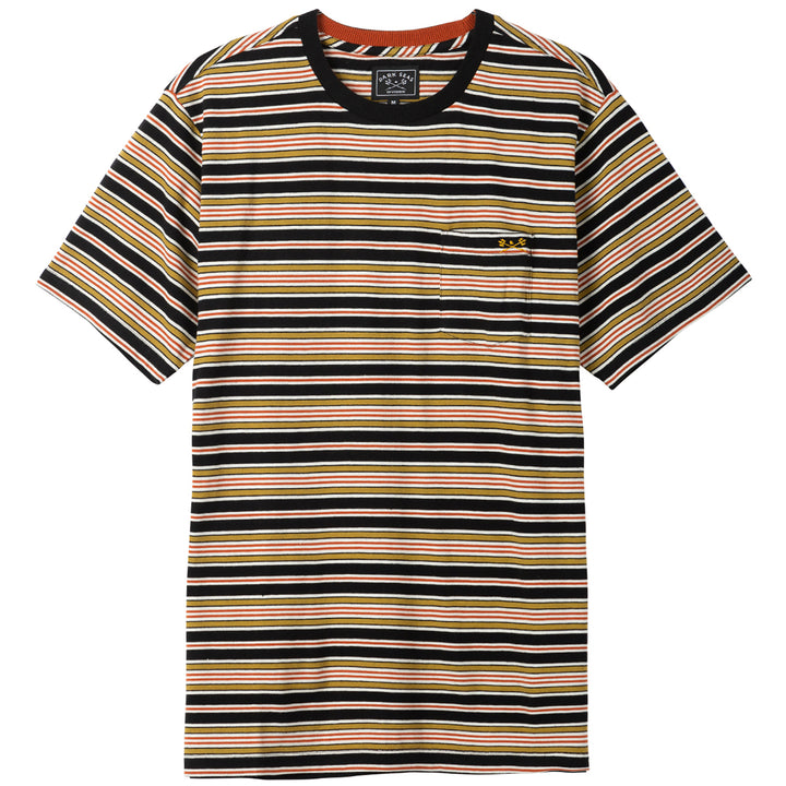 Dark Seas Bagby T-Shirt - Men's Black/Tobacco