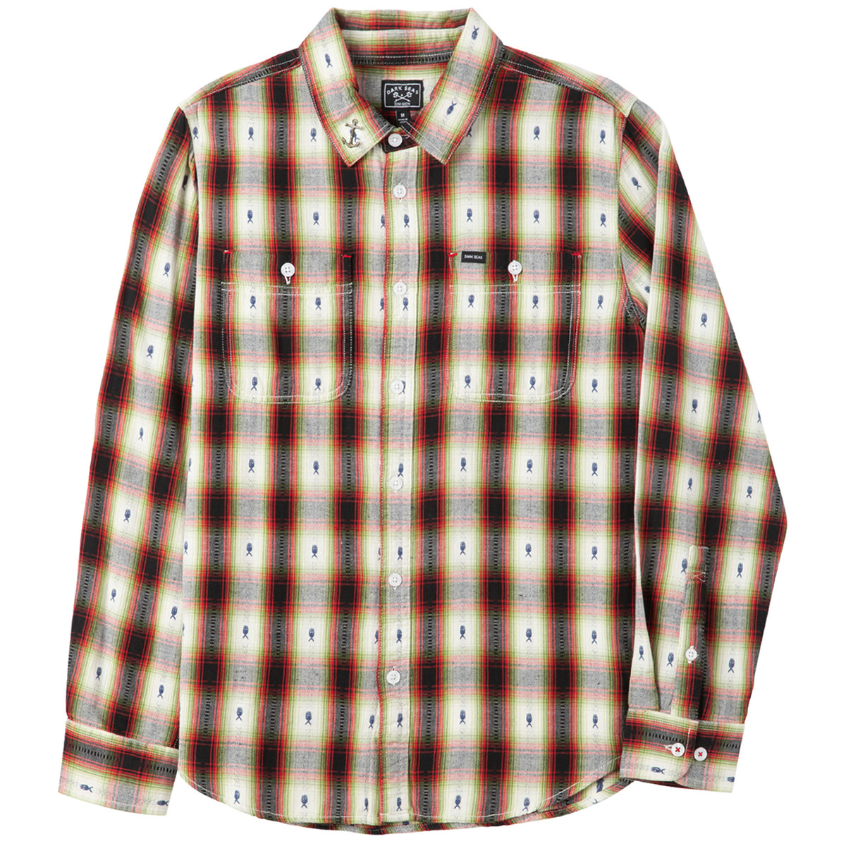 Dark Seas Bishop Shirt - Men's Black/Bone