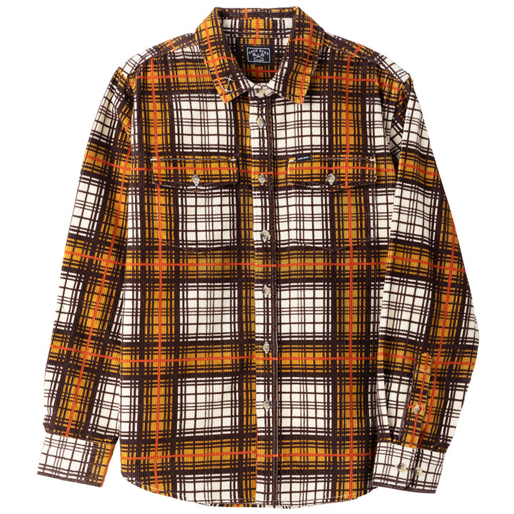 Dark Seas Haines Long-Sleeve Shirt - Men's Brown/Gold