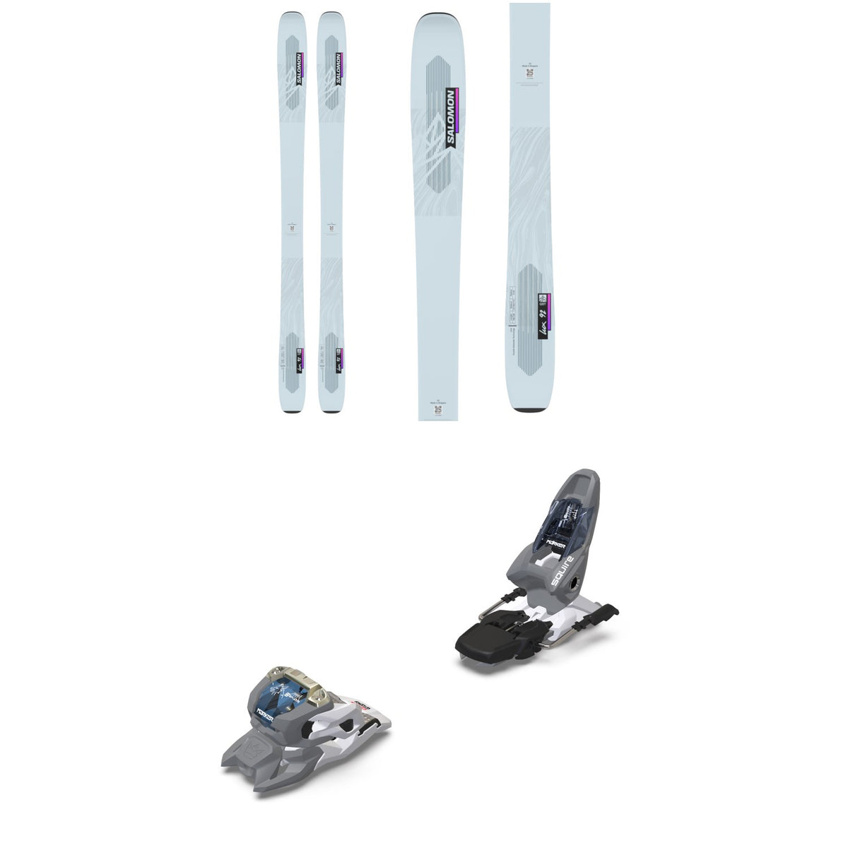Salomon QST Lux 92 Skis - Women's + Marker Squire 11 Ski Bindings 2023