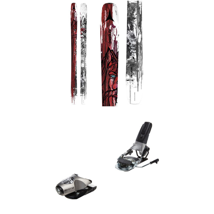 Atomic Bent 90 Skis + Look Pivot 15 GW Ski Bindings 2024