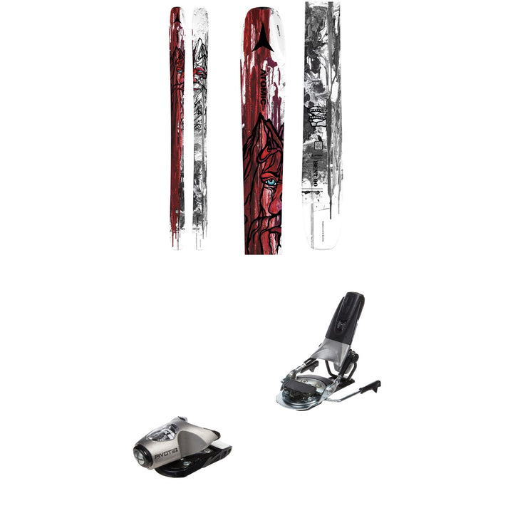Atomic Bent 90 Skis + Look Pivot 15 GW Ski Bindings 2024
