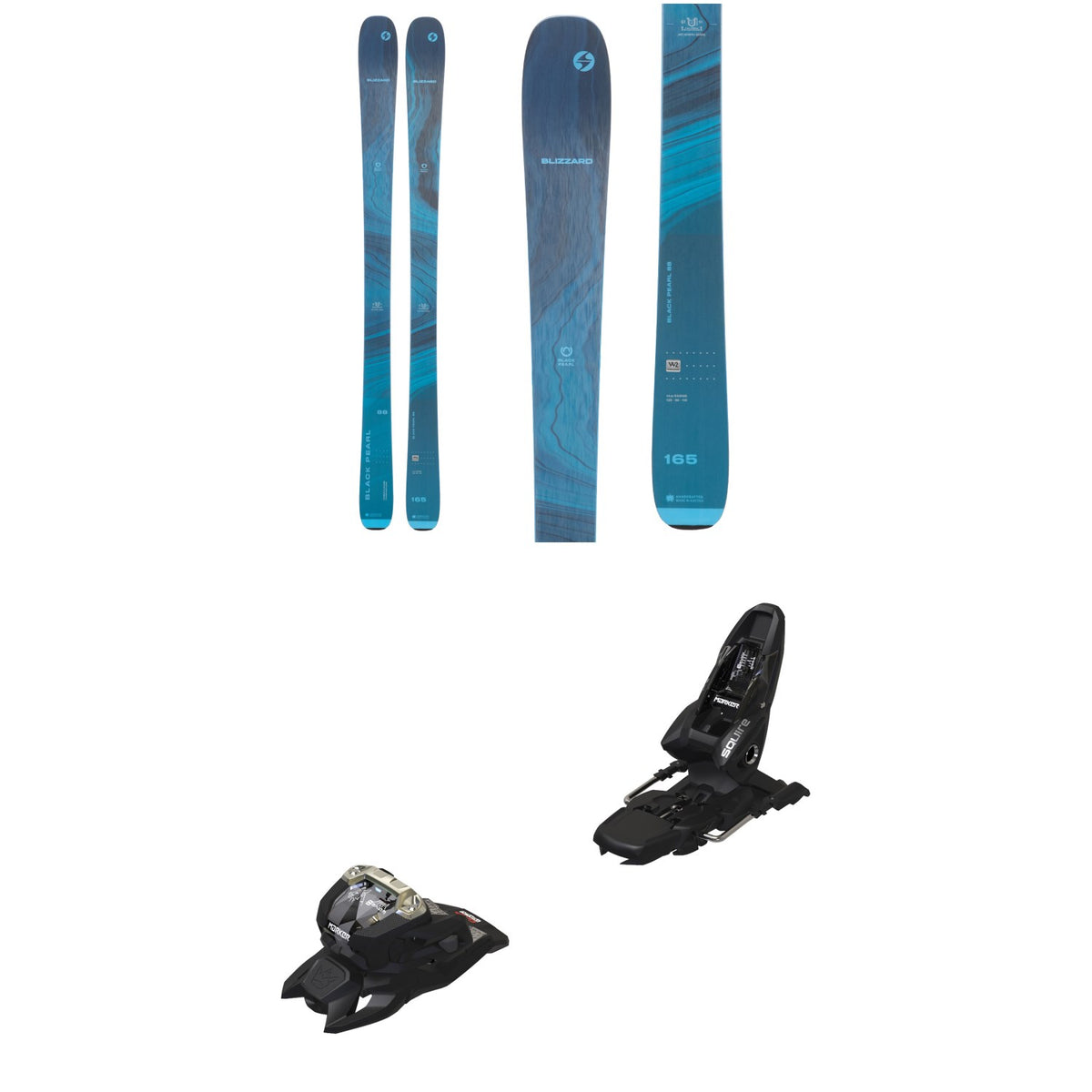 Blizzard Black Pearl 88 Skis - Women's + Marker Squire 11 Ski Bindings 2024