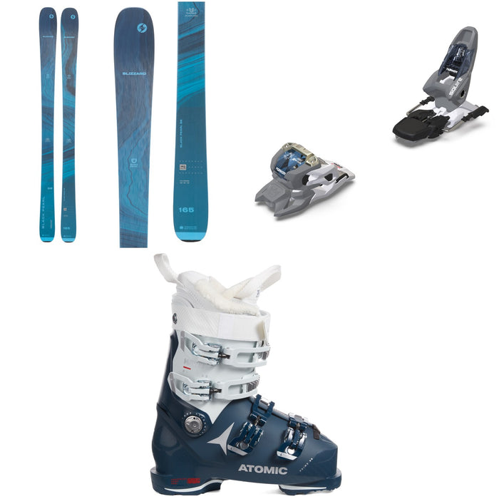 Blizzard Black Pearl 88 Skis + Marker Squire 11 Ski Bindings + Atomic Hawx Prime 95 W Ski Boots - Women's