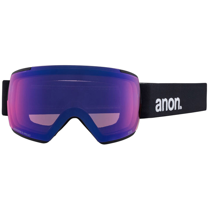 Anon M5 Polarized Low Bridge Fit Goggles Black/Percieve Polar Onyx+Perceive Variable Violet