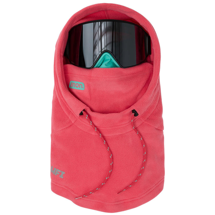 Anon MFI Fleece Helmet Hood Coral