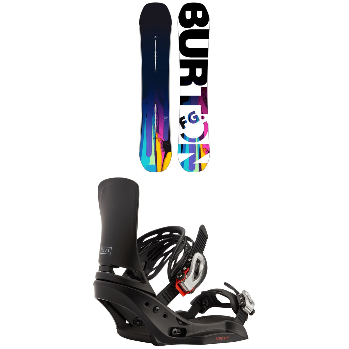 Burton Feelgood Flying V Snowboard + Burton Lexa EST Snowboard Bindings - Women's 2024