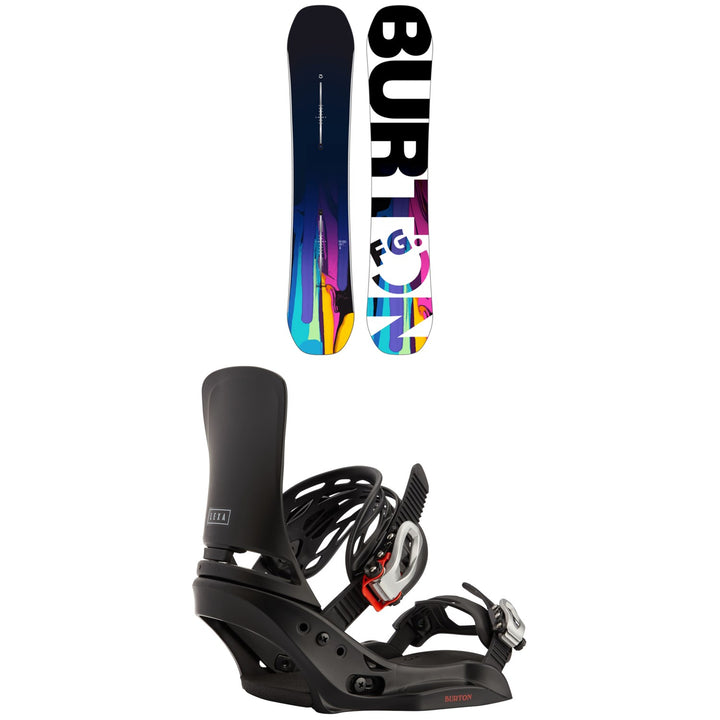 Burton Feelgood Flying V Snowboard + Burton Lexa EST Snowboard Bindings - Women's 2024