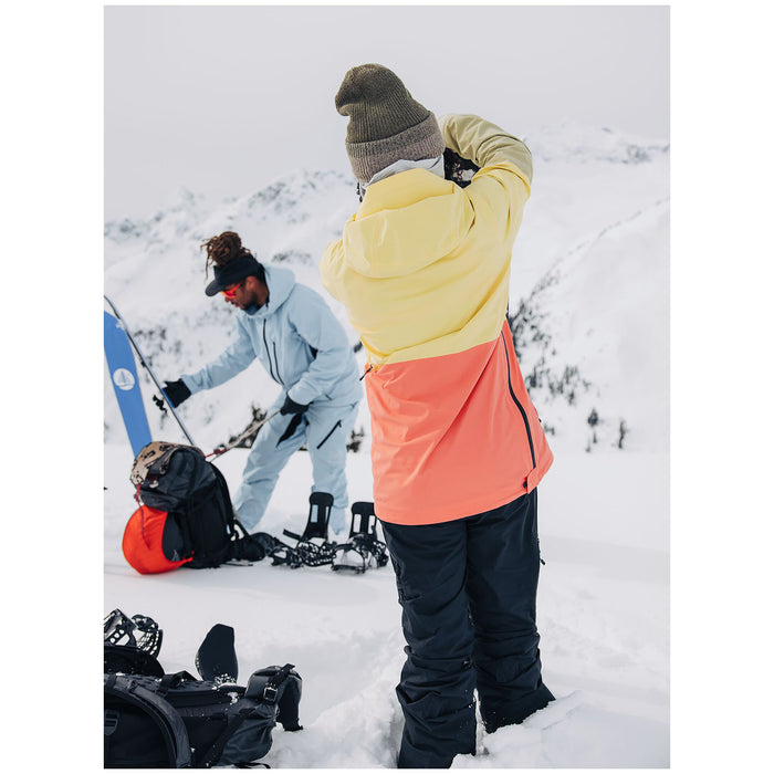 Burton AK 2L GORE-TEX Kimmy Anorak - Women's Buttermilk/Reef Pink/Mushroom