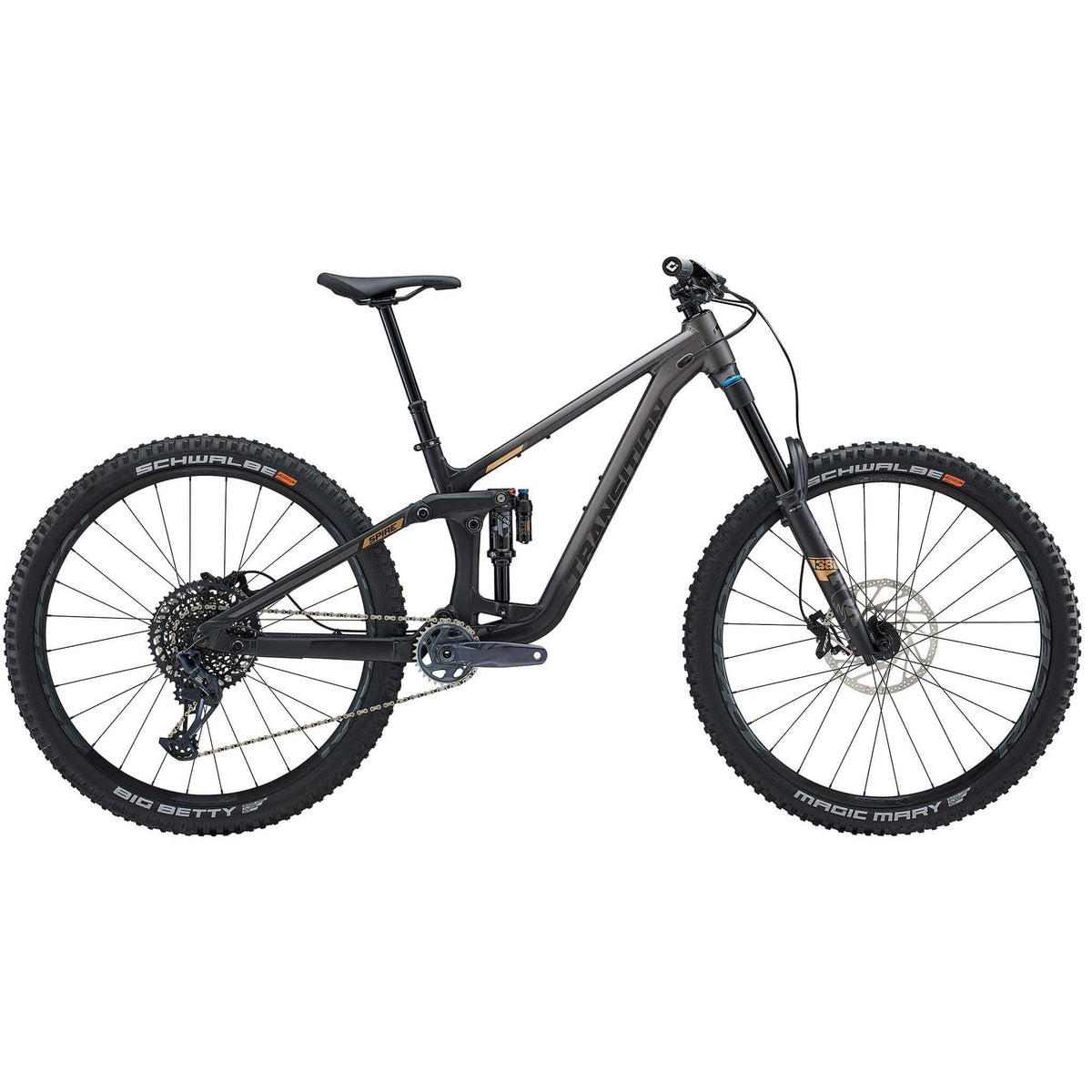 Transition Spire Alloy GX Complete Mountain Bike 2025 Fade To Black