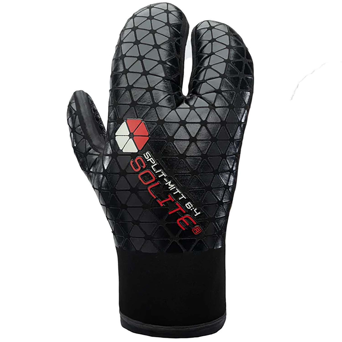 Solite 6/4 Split Wetsuit Mitts Black