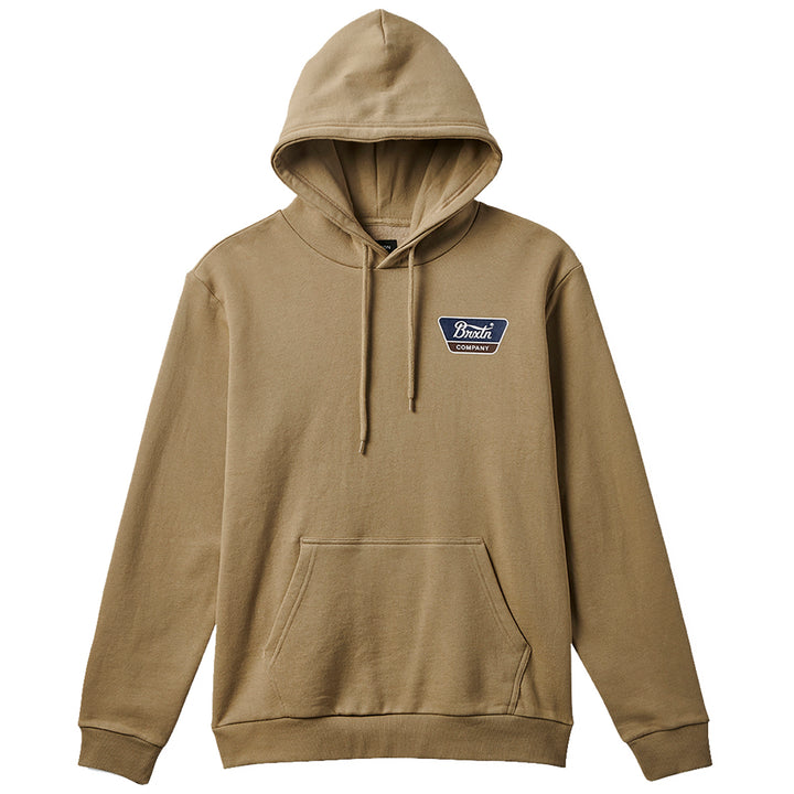 Brixton Linwood Hoodie - Men's Oatmeal/Deep Sea